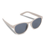 Lunettes de soleil en paille de blé de différentes couleurs UV400 couleur beige