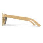 Lunettes de soleil en paille de blé de différentes couleurs UV400 couleur beige quatrière vue