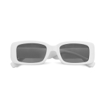 Lunettes de soleil noires en plastique 100% recyclé deuxième vue