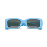 Lunettes de soleil noires en plastique 100% recyclé deuxième vue