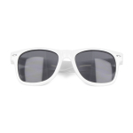 Lunettes de soleil en plastique 100 % recyclé UV400, plusieurs coloris couleur blanc deuxième vue
