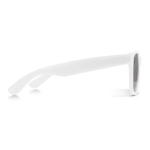 Lunettes de soleil en plastique 100 % recyclé UV400, plusieurs coloris couleur blanc troisième vue