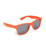 Lunettes de soleil en plastique 100 % recyclé UV400, plusieurs coloris couleur orange