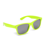 Lunettes de soleil en plastique 100 % recyclé UV400, plusieurs coloris couleur vert lime