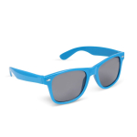 Lunettes de soleil en plastique 100 % recyclé UV400, plusieurs coloris couleur bleu ciel