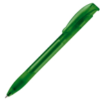 Stylo en plastique fabriqué dans l’UE avec recharge Jumbo, encre bleue couleur vert