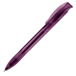 Stylo en plastique fabriqué dans l’UE avec recharge Jumbo, encre bleue couleur mauve