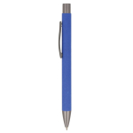 Stylo à bouton-poussoir en papier durable de plusieurs couleurs couleur bleu
