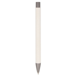 Stylo à bouton-poussoir en papier durable de plusieurs couleurs couleur blanc quatrière vue