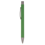 Stylo à bouton-poussoir en papier durable de plusieurs couleurs couleur vert