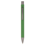 Stylo à bouton-poussoir en papier durable de plusieurs couleurs couleur vert deuxième vue