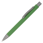 Stylo à bouton-poussoir en papier durable de plusieurs couleurs couleur vert troisième vue