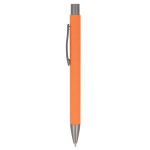 Stylo à bouton-poussoir en papier durable de plusieurs couleurs couleur orange