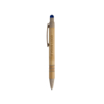 Stylo en bambou et paille de blé avec pointeur coloré vue principale