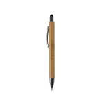 Stylo en bambou avec pointeur coloré pour écran tactile vue principale