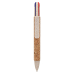 Stylo écologique multifonction 4 en 1 en liège couleur naturel deuxième vue