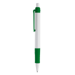 Stylo à bouton-poussoir en matériau biodégradable à encre bleue couleur vert