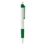 Stylo à bouton-poussoir en matériau biodégradable à encre bleue couleur vert cinquième vue
