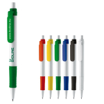 Stylo à bouton-poussoir en matériau biodégradable à encre bleue
