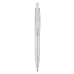 Stylo en bouteilles de PET recyclées avec encre bleue couleur transparent deuxième vue