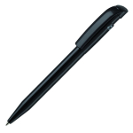 Stylo Stilolinea en plastique 100% recyclé à encre bleue couleur noir troisième vue