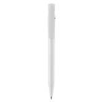 Stylo Stilolinea en plastique 100% recyclé à encre bleue couleur blanc deuxième vue