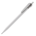 Stylo en plastique blanc avec clip original couleur gris clair