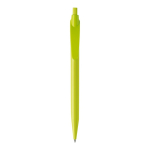 Stylo en plastique blanc avec clip incurvé coloré deuxième vue