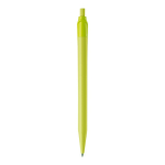 Stylo en plastique blanc avec clip incurvé coloré quatrière vue