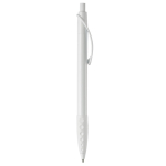 Stylo blanc avec détails colorés et poignée texturée couleur blanc cinquième vue