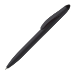 Stylo en plastique avec mécanisme rotatif et pointeur noir couleur noir troisième vue