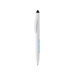 Stylo en plastique avec mécanisme rotatif et pointeur noir vue principale