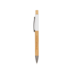 Stylo en bois avec détail coloré en haut vue principale