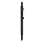 Stylo en métal avec pointeur coloré et logo gravé assorti couleur rouge cinquième vue
