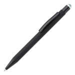 Stylo en métal avec pointeur coloré et logo gravé assorti couleur argenté troisième vue