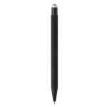 Stylo en métal avec pointeur coloré et logo gravé assorti couleur argenté quatrière vue