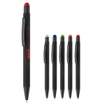 Stylo en métal avec pointeur coloré et logo gravé assorti