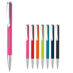 Stylo rotatif en aluminium avec clip et pointe métallique