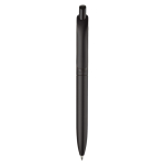 Stylo en plastique métallisé avec clip solide et recharge jumbo bleue couleur noir deuxième vue