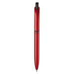 Stylo en plastique métallisé avec clip solide et recharge jumbo bleue couleur rouge deuxième vue