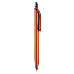 Stylo en plastique métallisé avec clip solide et recharge jumbo bleue couleur orange cinquième vue