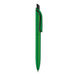 Stylo en plastique métallisé avec clip solide et recharge jumbo bleue cinquième vue