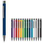 Stylo en aluminium avec finition douce au toucher et encre bleue