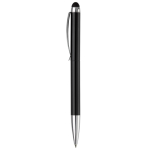 Stylo rotatif en métal avec stylet en haut couleur noir