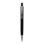 Stylo en aluminium avec finition soft-touch de différentes couleurs couleur noir deuxième vue