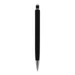 Stylo en aluminium avec finition soft-touch de différentes couleurs couleur noir quatrière vue