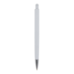 Stylo en aluminium avec finition soft-touch de différentes couleurs couleur blanc quatrière vue