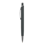 Stylo en aluminium avec finition soft-touch de différentes couleurs couleur gris