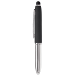 Stylo avec pointeur en différentes couleurs et lampe couleur noir