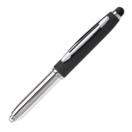Stylo avec pointeur en différentes couleurs et lampe couleur noir troisième vue